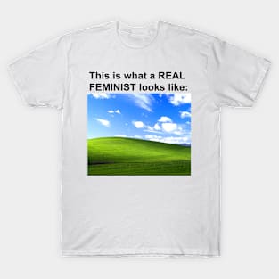 This is what a REAL FEMINIST looks like T-Shirt